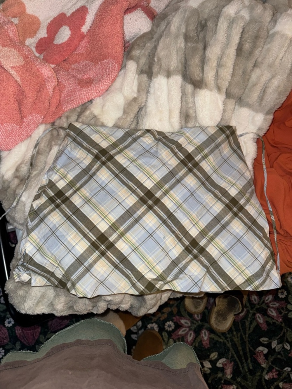 Y2K Star City Plaid Mini Skort